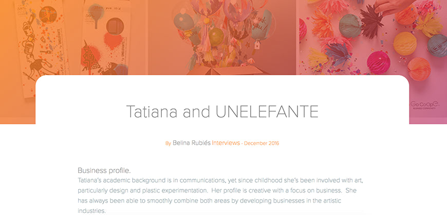 UNELEFANTE INTERVIEW @GOCOOPE